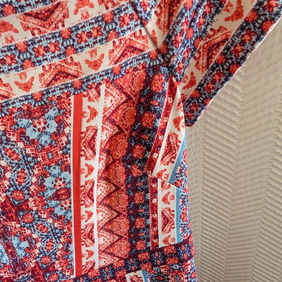 Maggy London Melanie Lyne Off The Shoulder Scuba Midi Dress Size 12 Bodycon - Picture 9 of 12